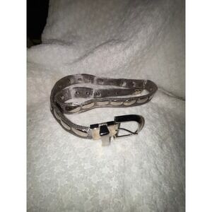 Silver Mesh Belt with Oval Accents and Buckle Size 36 CC-115A